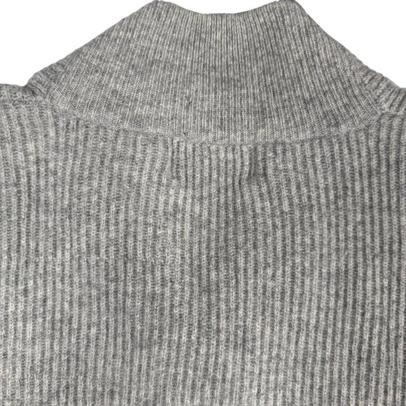 Eddie Bauer XXL Mens Gray Wool Sweater Ribbed V-Neck Hong Kong Winter Vintage - Picture 13 of 16